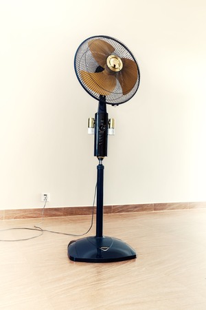 Special toned photo of large modern electric fan in empty room vertical view 1の写真素材