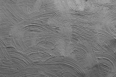 Texturized grey putty. Vintage or grungy background of venetian stucco texture as pattern wall.の写真素材