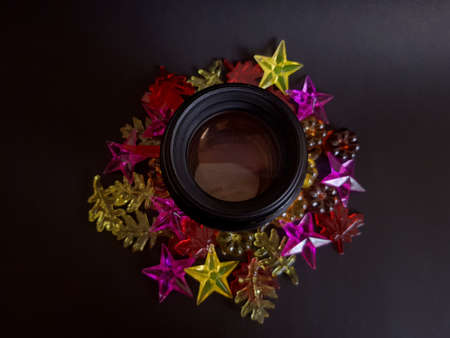 Grodno, Belarus - 07/11/2020: 85mm f / 1.8 USM camera lensのeditorial素材