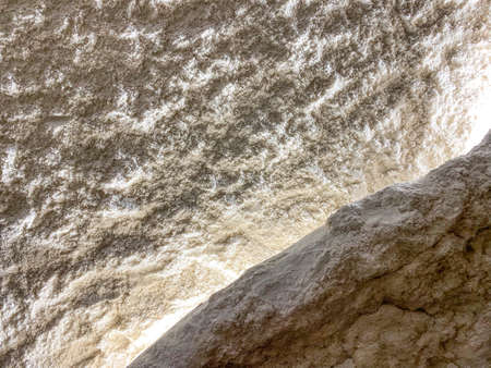 Salt cave. Halotherapy. Wall of salt close-upの写真素材