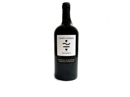 Grodno, Belarus - 12.23.2021: Italian wine Primitivo di Manduria Puglia Campo Marina Lucarelliのeditorial素材