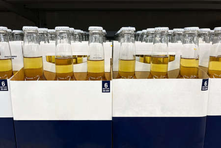 Light Beer in packs of 6 bottles