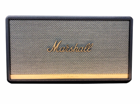 Poznan, Poland - 03/05/2024: Black Marshall Acton II Bluetooth speaker. Music speakerのeditorial素材