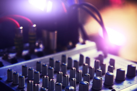 Sound mixer at the concertの写真素材