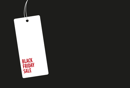 Black Friday Sale Tag. Vector flat style design tamplate label.のイラスト素材