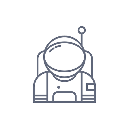 Astronaut on space Icon. Elements of space Icon. Premium quality graphic design. Signs, symbols collection, simple icon for websites, web design, mobile appのイラスト素材