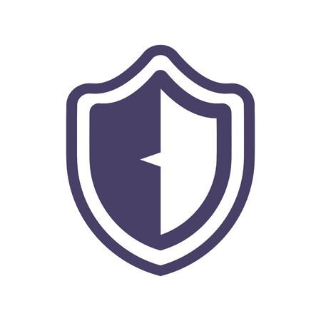 Shield Icon in trendy flat style isolated on white background.のイラスト素材
