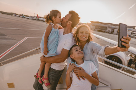 Memorable Family Bonding Moments Captured at the Airport During Exciting Departures