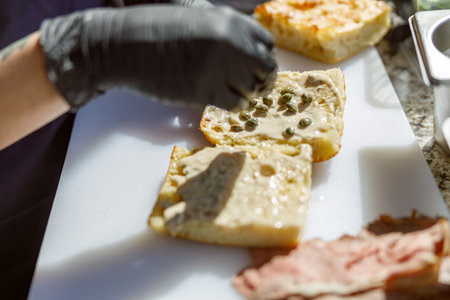 Creating a Savory Sandwich Using only the Freshest Ingredients Available for Your Enjoyment