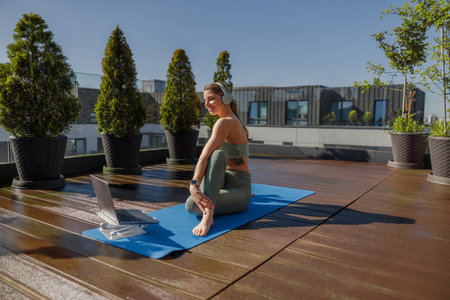 Join our Outdoor Yoga Session on a Rooftop in the Sunshine to relax and rejuvenate