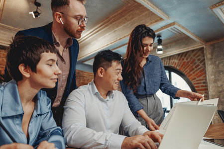 The Importance of Collaborative Teamwork in Todays Modern Workspace Environment for Successの写真素材