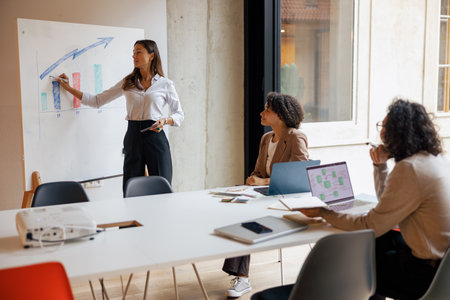 A Business Presentation Held in a Modern and WellEquipped Conference Room Environment