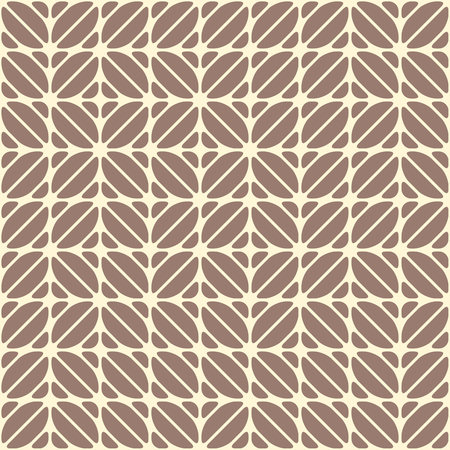 Geometric seamless pattern, looks like coffee beans. Coffee motifs simple pattern.のイラスト素材