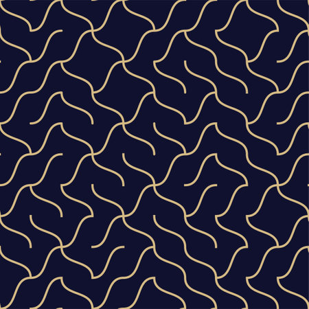 Geometric seamless pattern background. simple graphic print. vector wavy line texture. Modern...