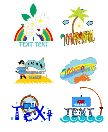 logo, the sea のイラスト素材