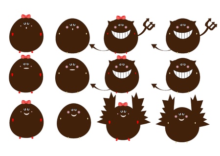 monster set vectorのイラスト素材