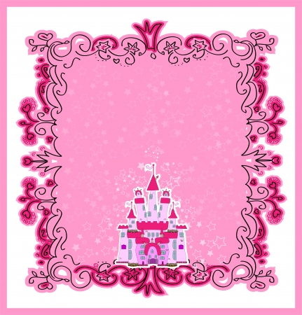 Illustration of Magic Fairy Tale  Princess Castleのイラスト素材