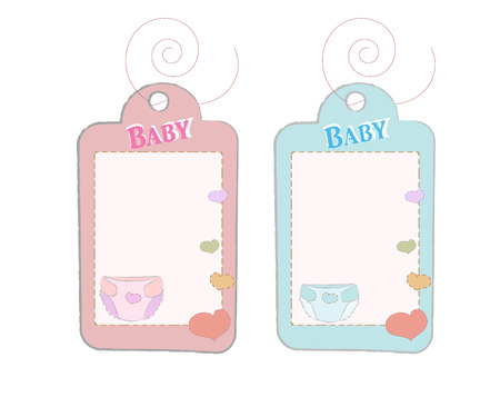 cartoon labels setのイラスト素材
