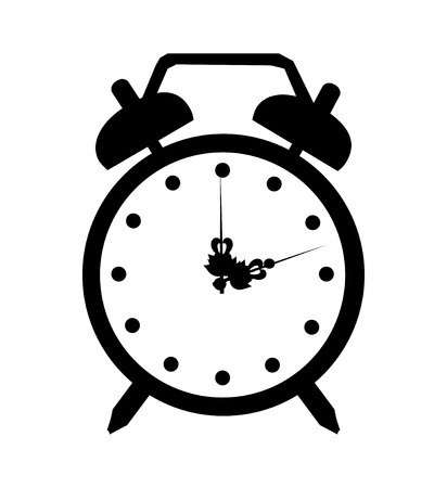 alarmclock icon art iluustration isolated timeのイラスト素材