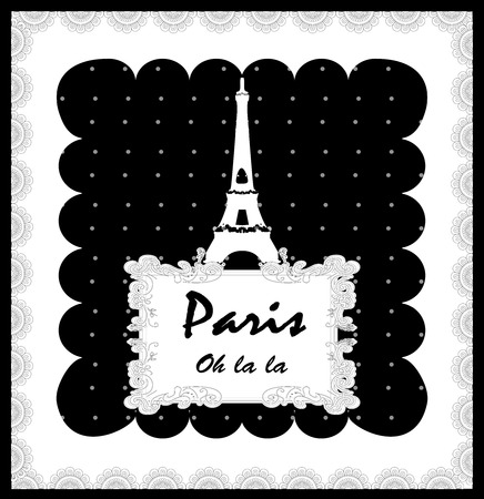 Touristic Retro Vintage Greeting sign, Typographical background &quot;Greetings from Paris&quot;, Vector design. Texture effects can be easily turned off.のイラスト素材