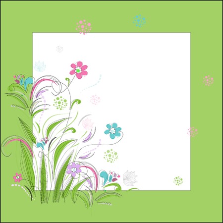 Romantic scrapbooking for invitation, greetingのイラスト素材