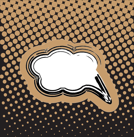 Comic speech bubble background pop-art style.のイラスト素材