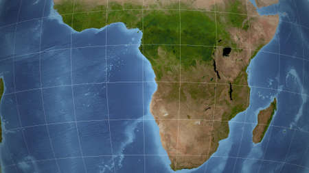 Angola. Neighborhood - distant perspective without outline. satellite imageryの写真素材