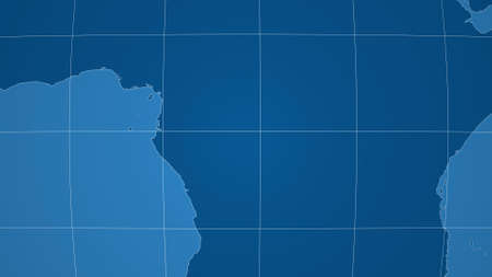Congo Brazzaville. Neighborhood - distant perspective without outline. shapes only - land/ocean mask