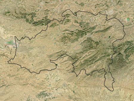 Batna, province of Algeria. High resolution satellite mapの写真素材