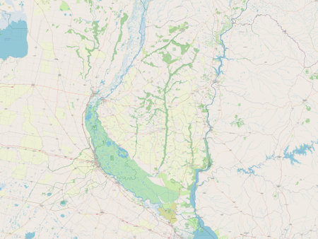 Entre Rios, province of Argentina. Open Street Mapの写真素材