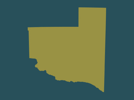 La Pampa, province of Argentina. Solid color shapeの写真素材