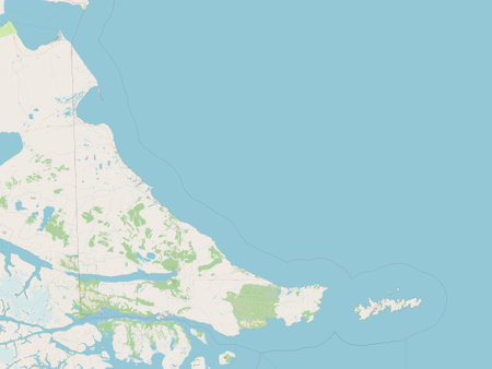 Tierra del Fuego, national territory of Argentina. Open Street Mapの写真素材