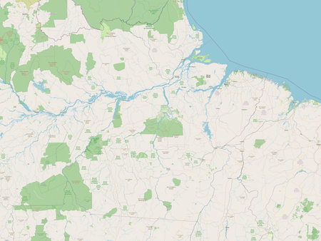 Para, state of Brazil. Open Street Map