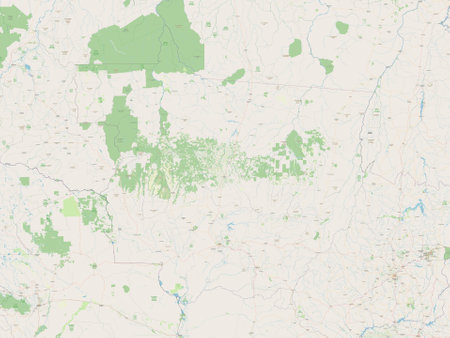 Mato Grosso, state of Brazil. Open Street Mapの写真素材