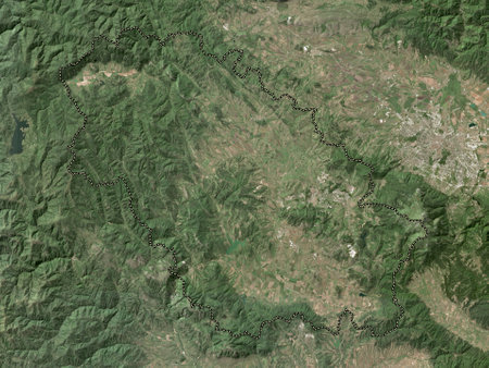 Pernik, province of Bulgaria. High resolution satellite mapの写真素材