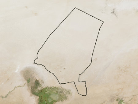Kanem, region of Chad. Low resolution satellite mapの写真素材