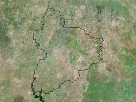 Vallee du Bandama, district of Cote d'Ivoire. High resolution satellite mapの写真素材