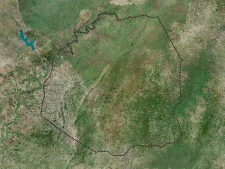 Atakora, department of Benin. High resolution satellite mapsの写真素材