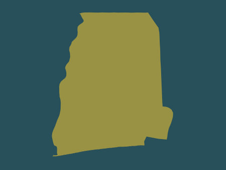 Atlantique, department of Benin. solid color shapeの写真素材