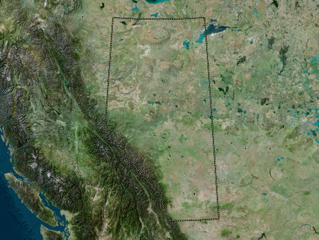 Alberta, province of Canada. High resolution satellite mapsの写真素材