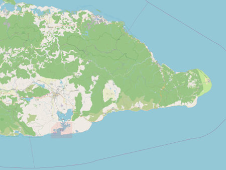 Guantanamo, province of Cuba. Open Street Mapの写真素材