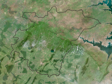Ashanti, region of Ghana. High resolution satellite mapsの写真素材