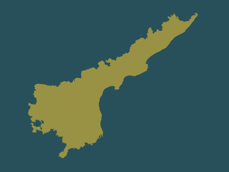 Andhra Pradesh, state of India. solid color shapeの写真素材