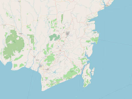 Kalimantan Selatan, province of Indonesia. Open Street Mapの写真素材