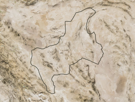 Yazd, province of Iran. Low resolution satellite mapsの写真素材