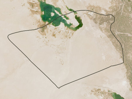 Karbala', province of Iraq. Low resolution satellite mapsの写真素材
