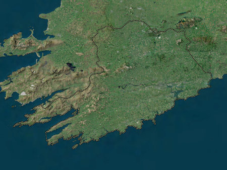 Cork, county of Ireland. High resolution satellite mapsの写真素材