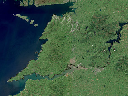 Clare, County of Ireland. High resolution satellite mapsの写真素材