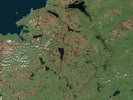 Leitrim, County of Ireland. High resolution satellite mapsの写真素材