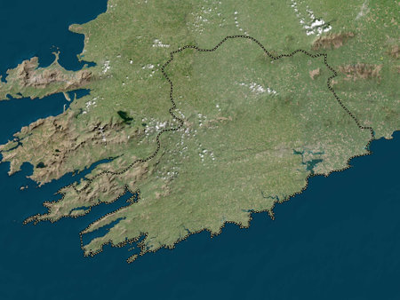 Cork, county of Ireland. Low resolution satellite mapsの写真素材